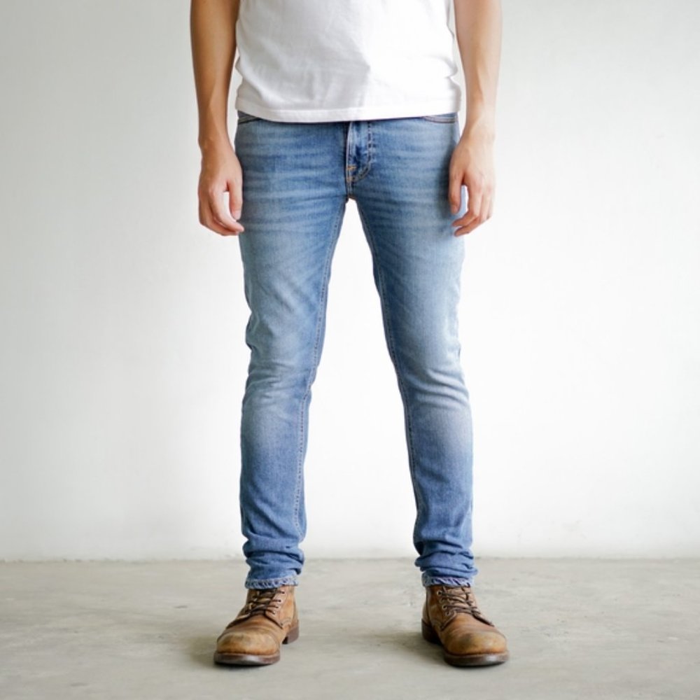 Nudie Jeans Co Lean Dean in Indigo Spirit Denim